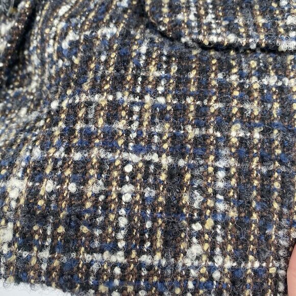 Coldwater Creek Size 10 Tweed Blazer Short Sleeve Jacket Wool Blend - Picture 9 of 13